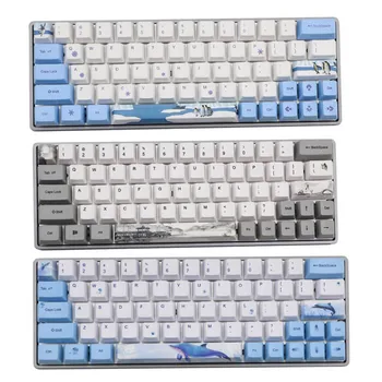 

61+11 Keys OEM PBT Keycaps Full Set Mechanical Keyboard Keycaps PBT Dye-Sublimation Cherry Keycaps