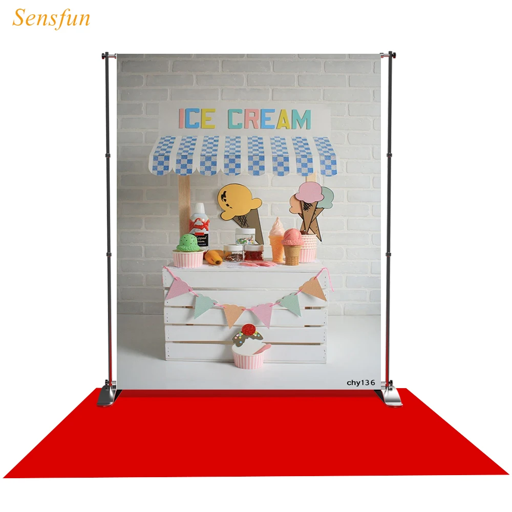 Ice Cream Stand ALL IN ONE vinyl Photography Backdrop