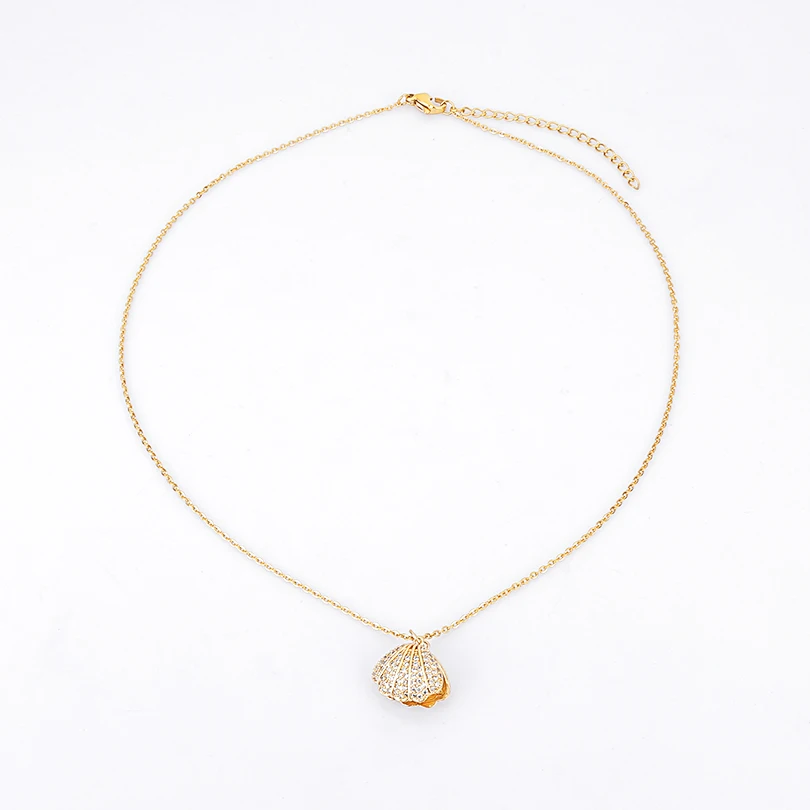 Цепочка чокер Laramoi в форме ракушки роскошное ожерелье с кулоном из