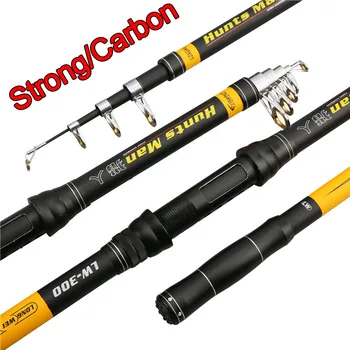 

2019 NEW 2.1m-3.6m hard Spinning Rod Carbon Fiber fishing fish pole telescopic Travel fishing rod Fishing Tackle fishing pole