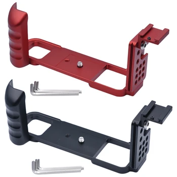 

Vertical Shoot Quick Release L Plate Bracket Hand Grip Holder for Fujifilm Fuji GFX 50R Camera Ball Head Tripod