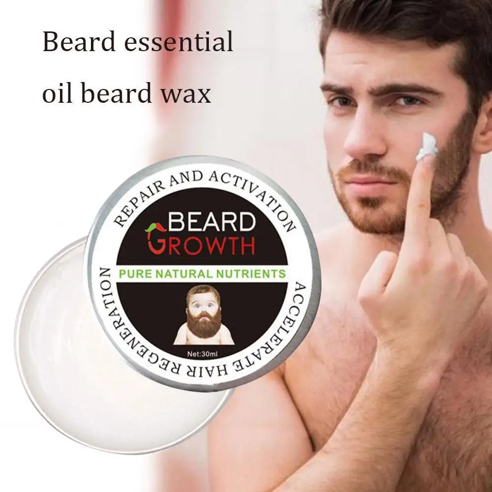 Fashion Men Beard Oil Balm Moustache Wax for styling Beeswax Moisturizing Smoothing Gentlemen Care | Красота и здоровье