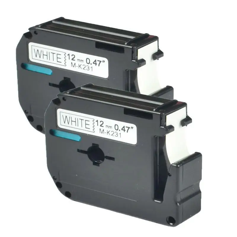 2PK M-K231 MK-231 совместимый для Brother P-touch PT-65 ленты 12 мм