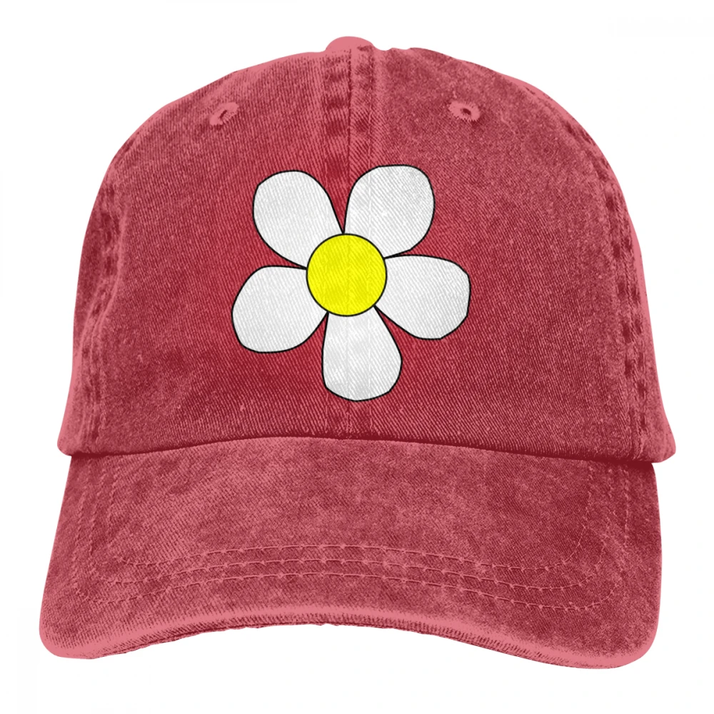 Daisy Casquette черные унисекс Мужские Женские джинсовые бейсболка с ремешком кепки регулируемые Гольф папа шляпа