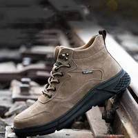 Winter Men's Indestructible Work Boots Puncture Proof Steel Toe