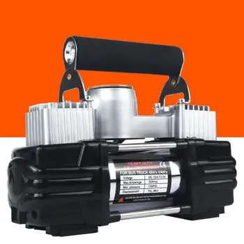 

12V Car Air Pump Parallel Bars High Power Metal Air Pump Car Tire Air Pump Car Air Compressor Digital Tire Inflator