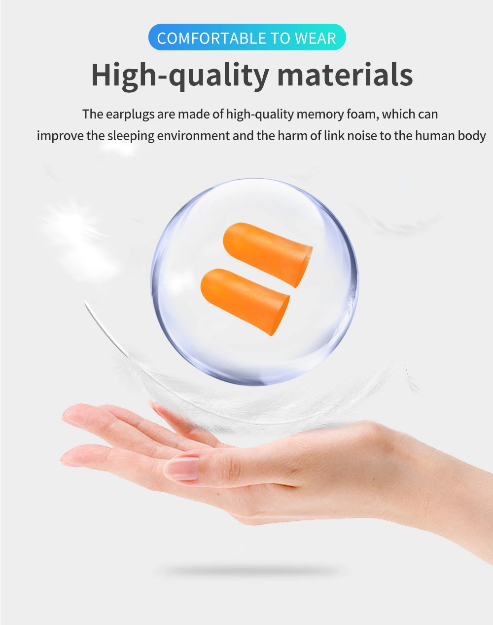 5pairs Box-packed PU Sponge Earplugs Ear Protection Noise Reduction Sound Insulation Sleep Noise Reduction - Famidy.com