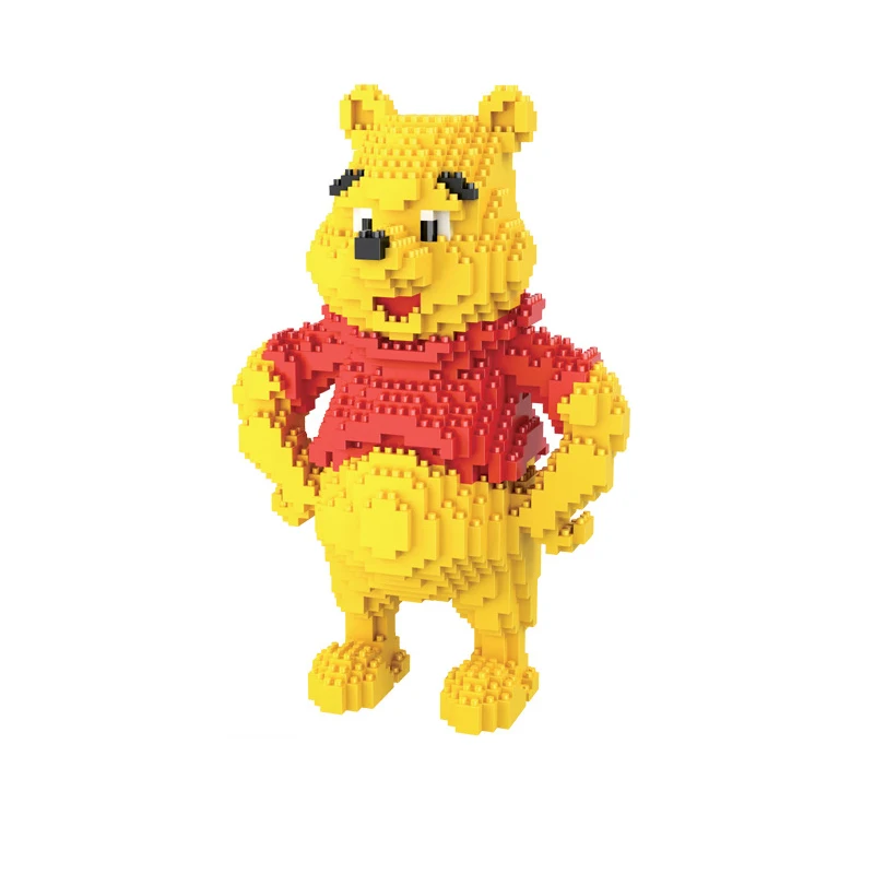 

Disney 20cm Winnie the Pooh Diamond Bricks Micro Snorlax Pokemoned Mini Building Blocks Figure Toys For Children