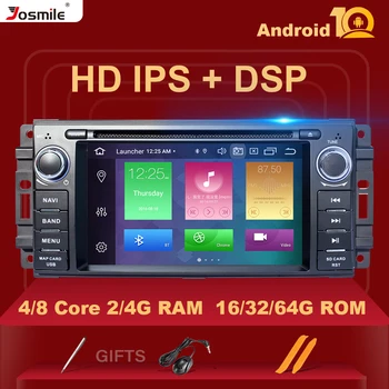 

4GB 1Din Android 10 Car DVD Multimedia Radio For Jeep Grand Cherokee Chrysler 300C Compass Patriot DodgeSebring GPS Navigation