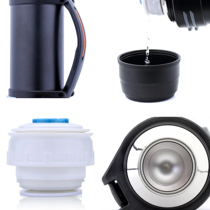 Insulated Water Bottle Stainless Steel 2L Double Walled Mug Flask for Outdoor Travel Hogard