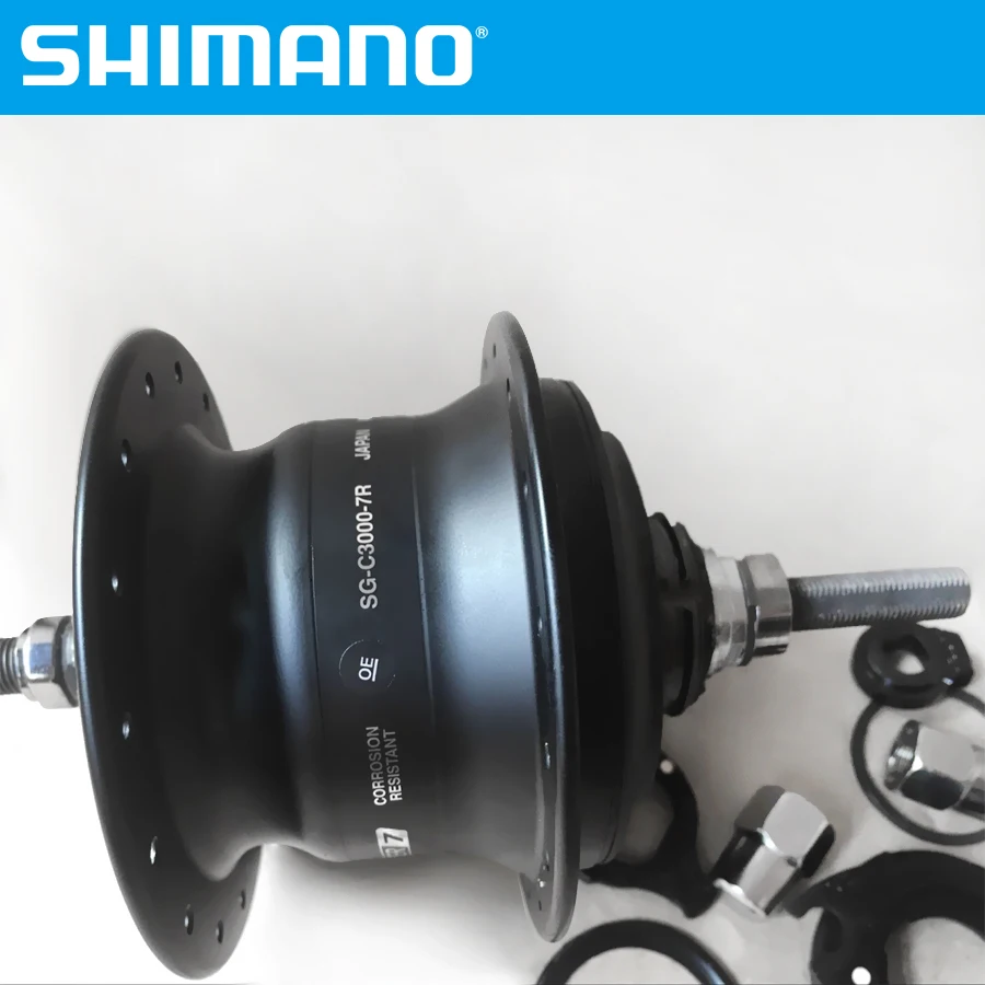 Ступица передач Shimano Nexus SG-C3000 7r Inter 7 скоростные велосипедные ступицы для роликовых/V тормозных городских походов, шоссейных велосипедных ступиц с 32 отверстиями