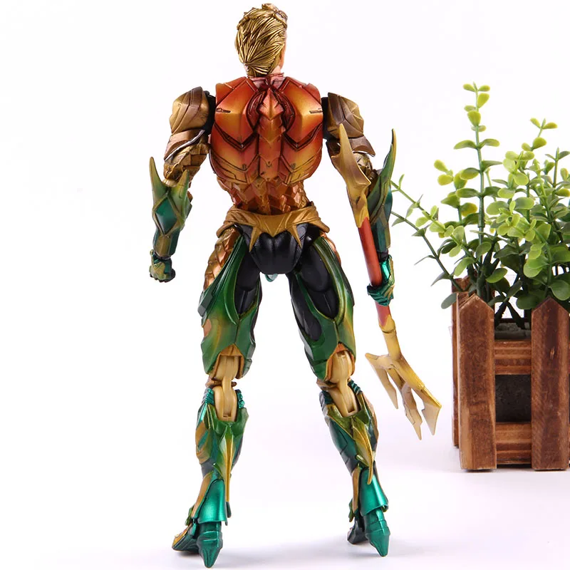 Play Arts DC Comics Justice League Aquaman Figure Super Hero Aquaman Action Figure PVC Collectible