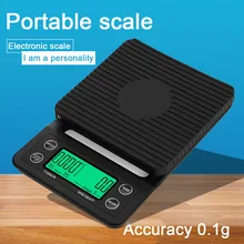 Кг/3 кг/0,1 г принимает массу весом до 5 кг/0,1 г капельного Кофе весы с таймером Портативный электронные цифровые Кухня весы высокой точности ЖК-дисплей электронные весы
