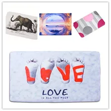 Цифровой художественный Дикий слон, кухонные коврики, противоскользящие водонепроницаемые коврики для ванной
