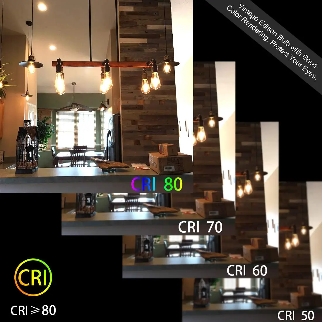 Винтажная лампа Эдисона Светодиодная накаливания для помещений 4 Вт 2700 лм K