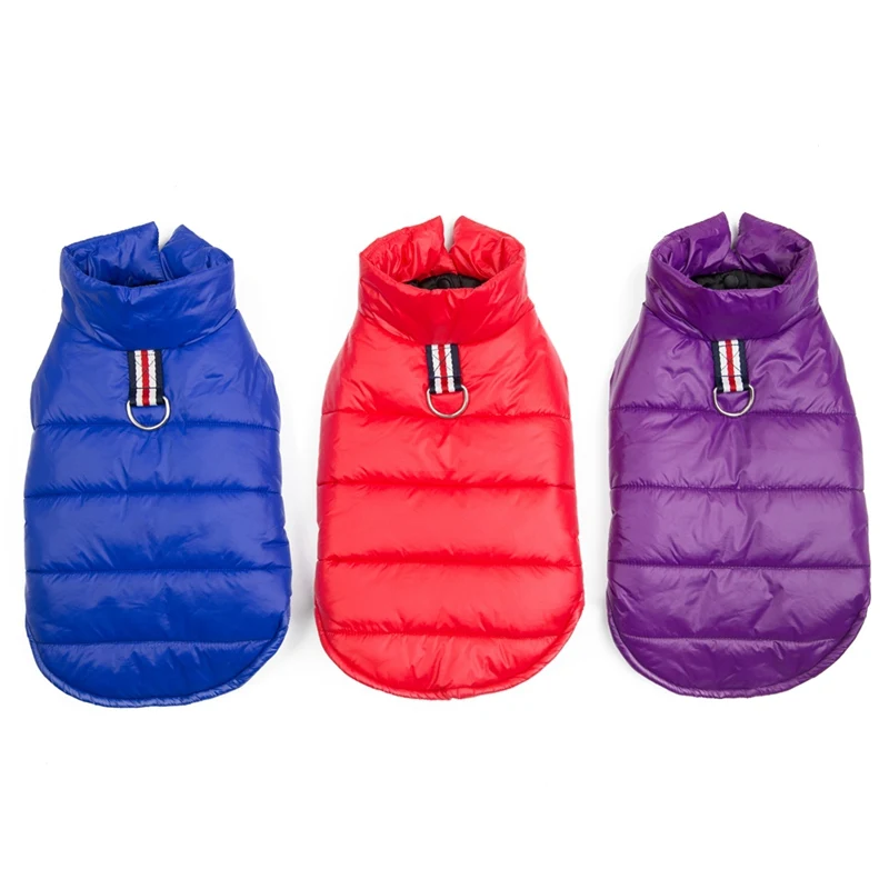 

Pet Solid Coat Dogs Thickening Clothes Costume For Autumn Winter Pet Puppy Warm Overalls Jacket For Dogs Chihuahua coat