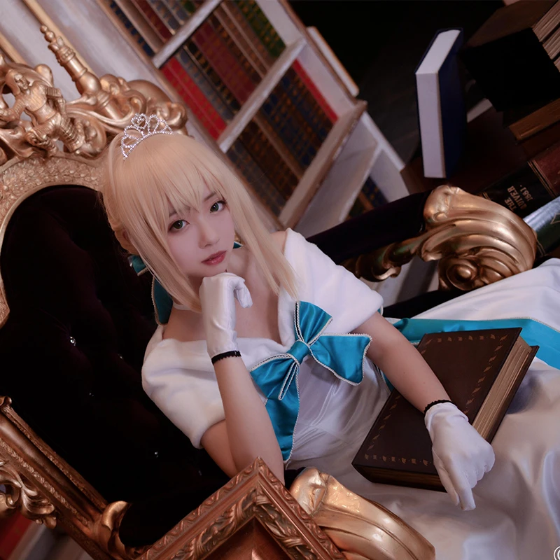 Custom size Fate/Grand Order Altria Pendragon saber cosplay costume stage dress uniform Halloween costumes for women Anime cloth