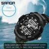 SANDA Watch Men's Sport Watches Multifunctional Chronograph Waterproof Wristwatch Relogio Digital Military LED Quartz Clock ► Photo 3/6