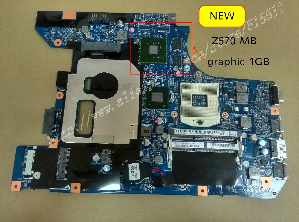 48.4PA01.021 для lenovo Z570 ноутбук ПК материнская плата с NVIDIA GPU 1 Гб