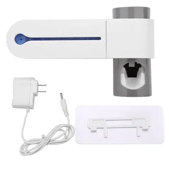 

Two-in-one ultraviolet sterilization and disinfection toothbrush holder automatic toothpaste ABS Smart disinfection