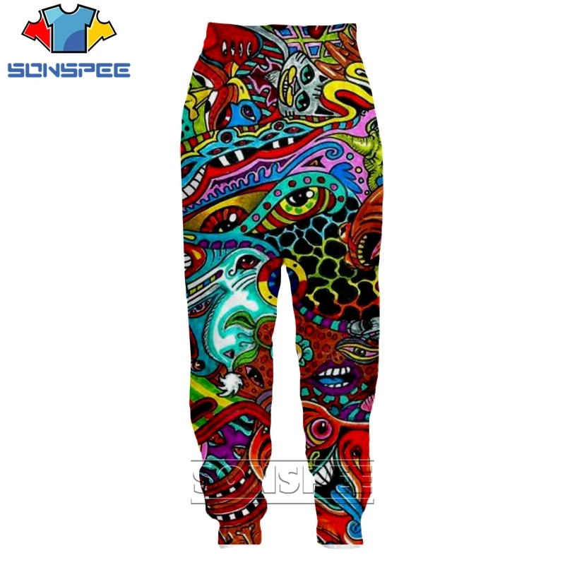 

Casual Sweatpants Trousers 2019 SONSPEE 3D Print Men Women Loose Unisex Hip Hop Beam Foot Joggers Psychedelic Gorgerous Printed