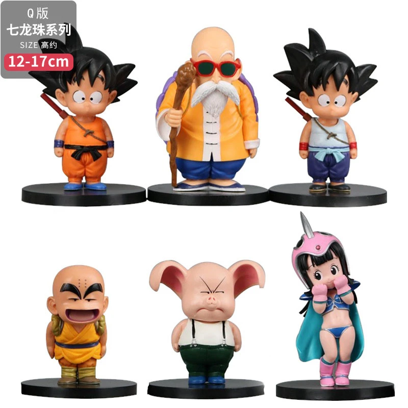 バンダイドラゴンボール超z子供のおもちゃアニメフィギュアクリリン集集亀仙人孫悟空アクションフィギュアコレクション手モデル人形 Null Aliexpress