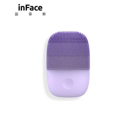 Xiaomi inFace маленький очищающий прибор глубоко очищает звуковой прибор для ухода за лицом очищающий Массажер кожи лица - Цвет: Фиолетовый