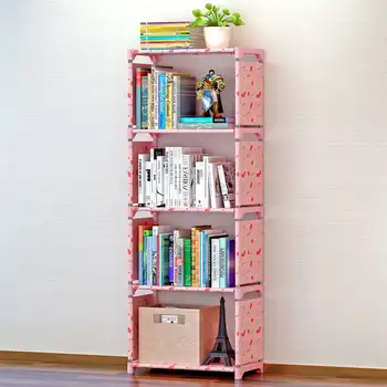 

New DIY Combination Bookshelf Storage Shelf For Books Plants Sundries Shelf Floor Standing Children Bookcase Sundries Furniture