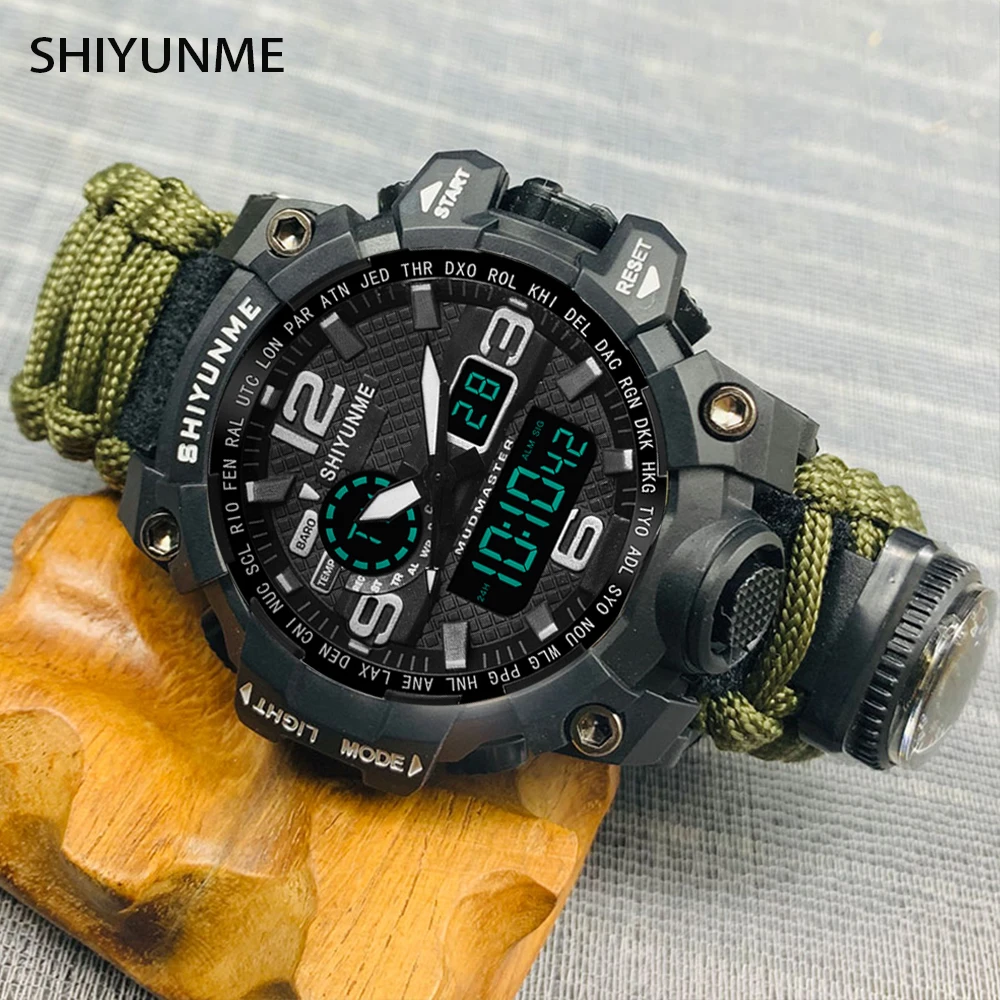Часы наручные SHIYUNME мужские спортивные брендовые модные водонепроницаемые