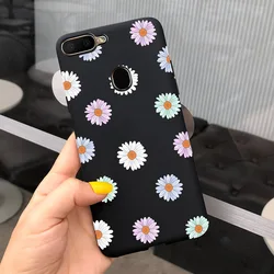 Elegant Butterfly Flower Silicone Phone Case - Durable TPU Back Cover for OPPO A12 (Black 2027)