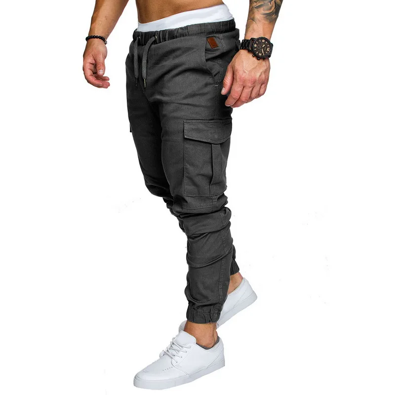 Новые 13 цветов мужские брюки хип джоггеры модные комбинезоны брюки повседневные Карманы камуфляжные мужские тренировочные брюки
