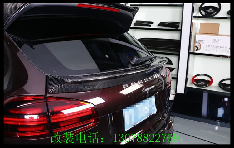 Fit for Porsche 15-17 958 Cayenne refit the tail fin of the top fin spoiler wing tail