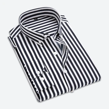 

Men's Casual Striped Shirt 2019 New Men's Shirt Slim Fit Men's Long Sleeve Formal Dress Shirts Men Male Clothing