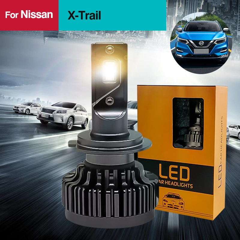 

Special For Nissan X-Trail Car Led headlight With CSP Chips H1 H4 H11 H7 H9 H8 HB3 HB4 9005 9006 9012 6000K 12V 7200LM 30W
