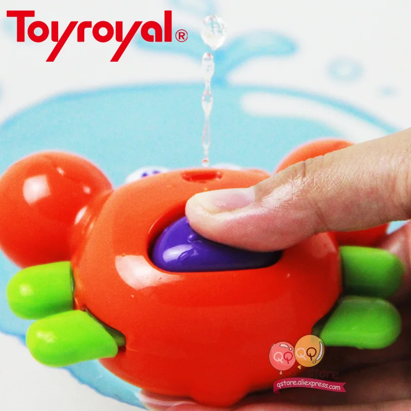 Toyroyal пресс и сквирт Игрушки для ванны летние игры океан печать с животными для детей Бассейн время спрей инструмент КИТ черепаха Краб печать