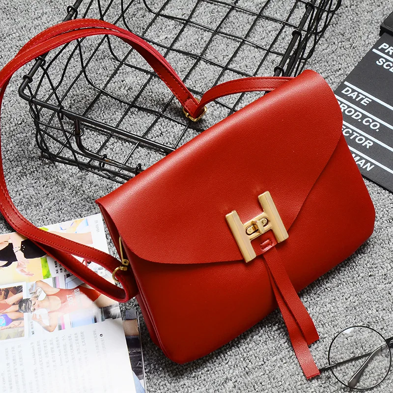 

2019 New Style Shoulder Bag Processing Trend Korean-style Square Sling Bag Pu Solid Color Portable Oblique Phone Bag WOMEN'S Bag