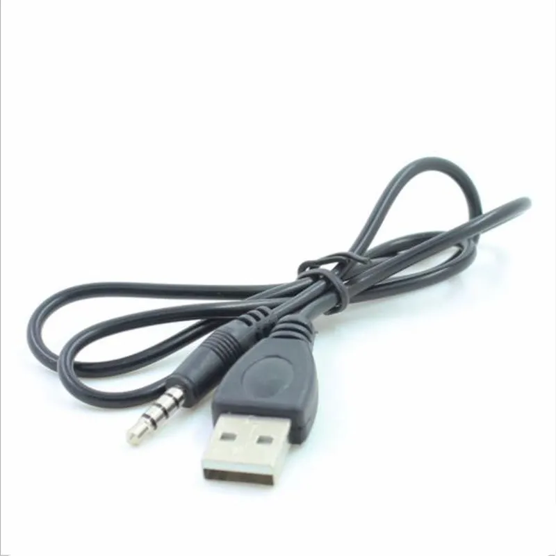 3,5 мм AUX аудио к USB 2,0 Мужской Кабель-переходник для зарядки шнур для автомобиля MP3