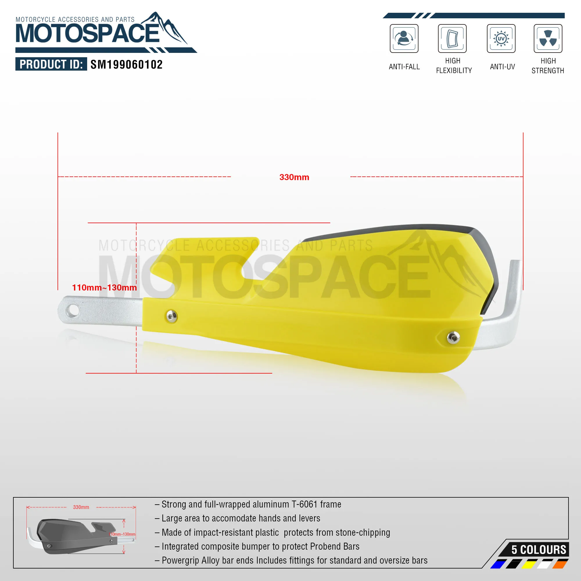 Spacemotors PZ-Motech рукавицы для мотоцикла подходят для 7/" 22 мм Handlebar1-1/8 28 мм жир бар CR XR YZ WR EX TTR CRF WRF EXC DRZ