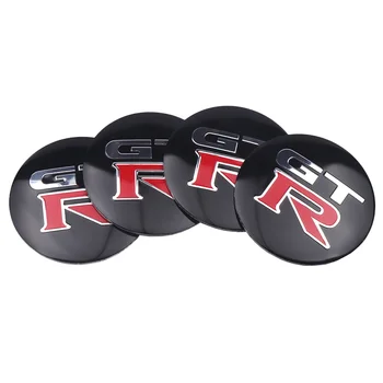 

4PCS 56mm Car Wheel Hub Center Caps GTR Emblem Sticker Decal For Nissan GTR R35 R34 Altima March Tiida Versa Pathfinder Qashqai
