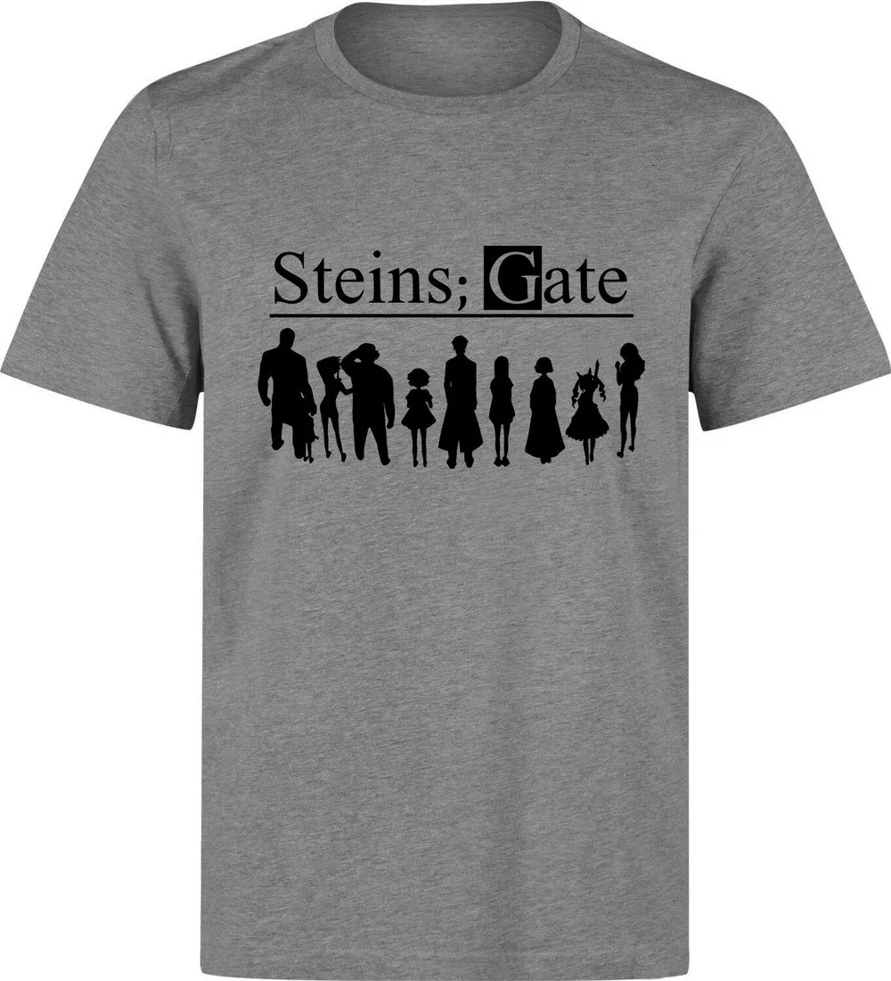 Steins Gate аниме персонажи произведение искусства Мужская (женская в наличии) серая