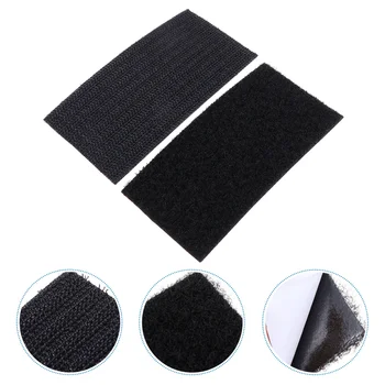 

15 Pairs of Durable Convenient Square Adhesive Tape Self-adhesive Tape Heavy Duty Adhesive Strap for Office