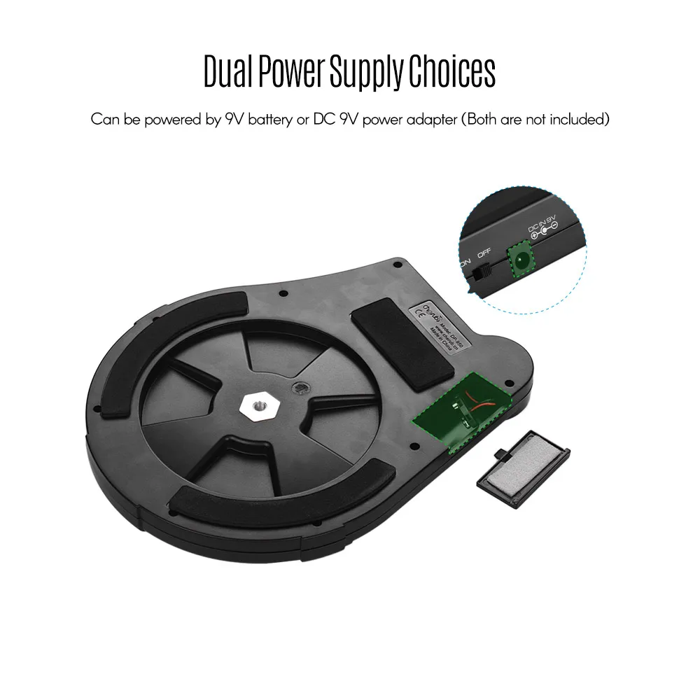 

Hot New Cherub DP-950 Mute Drum Tutor Portable Digital Drum Practice Pad with 9 Preset Drum Styles 4 Training Modes Metronome