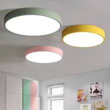Современный минималистичный светодиодный потолочный светильник для спальни, креативные лампы для прихожей, балкона, круглые лампы для гостиной, Marca Long Er Child fang deng
