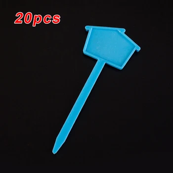 

20 Pieces 4.5x13.5cm Flower Name Labels Nursery Gardening Marker PP Plastic Plants Tags Garden Plant Markers