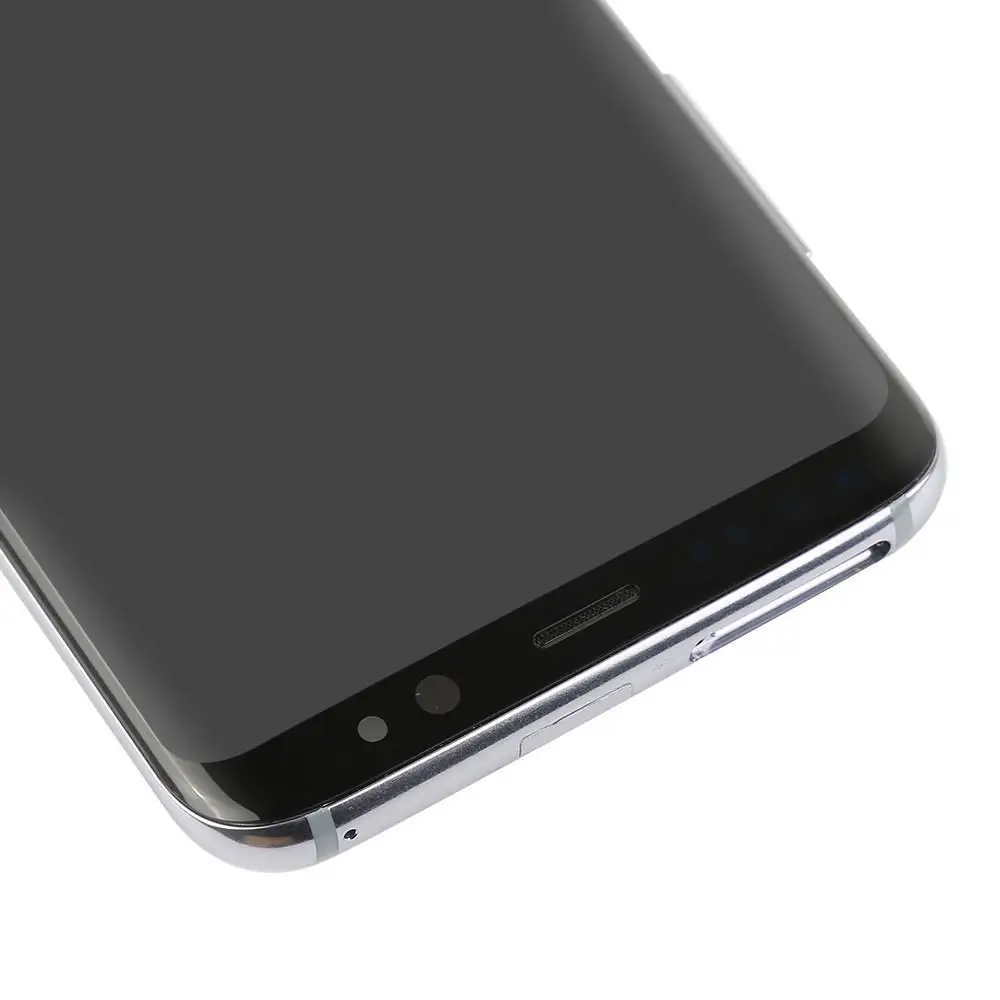 Супер AMOLED S8 lcd с рамкой SAMSUNG Galaxy S8 G950 G950F дисплей S8 Plus G955 G955F кодирующий преобразователь сенсорного экрана в сборе