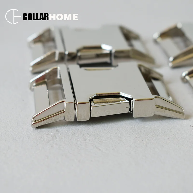20 sets metal D ring snap clip hook belt buckle for DIY dog collar 30mm webbing sewing paracord handmade accessories adjuster hardware