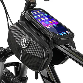 

Waterproof Bicycle Bags Transparent TPU Sensitive Touch Screen Bike Frame Front Top Tube Mobile Phone Storage Bags For MTB Bike