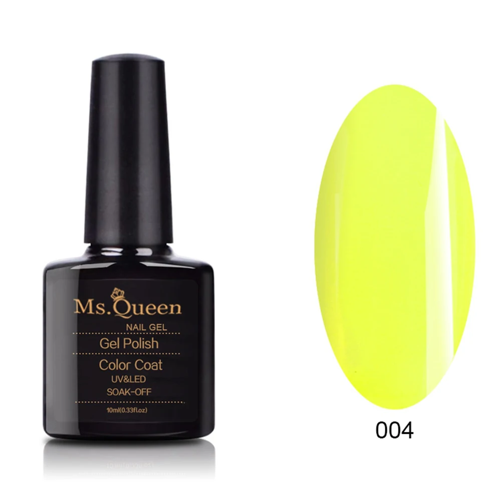 YG004 MS. QUEEN неоновый летний яркий кошачий глаз Гель-лак для ногтей Гель-лак верхнее Базовое покрытие лак УФ светодиодный клей для фототерапии - Цвет: YG004