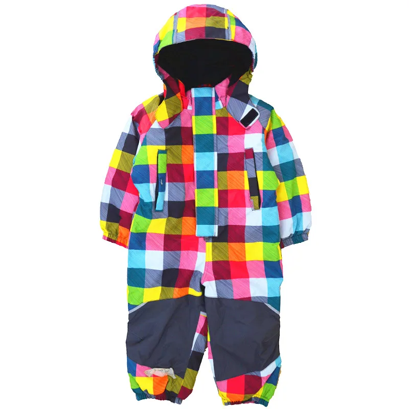 Crianças siamese impermeável à prova de vento snowproof infantil com capuz