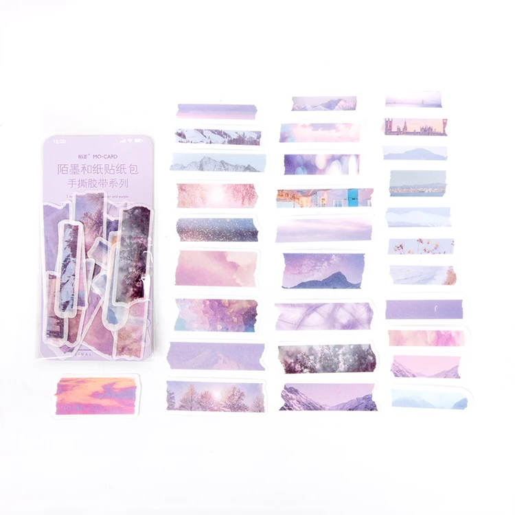 Лента для рукоделия серии Bullet Journal декоративные из рисовой бумаги наклейки сумка Скрапбукинг этикетка-наклейка дневник милые канцелярские Стикеры для альбомов - Цвет: 2